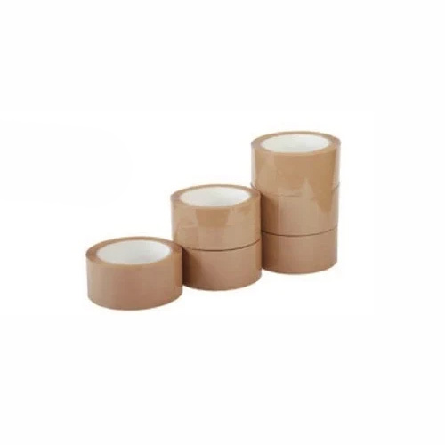 Brown Tape - BOPP Material, Self-Adhesive, Brown Color | Ideal for Carton Sealing, Single-Sided Adhesive, High Tensile Strength