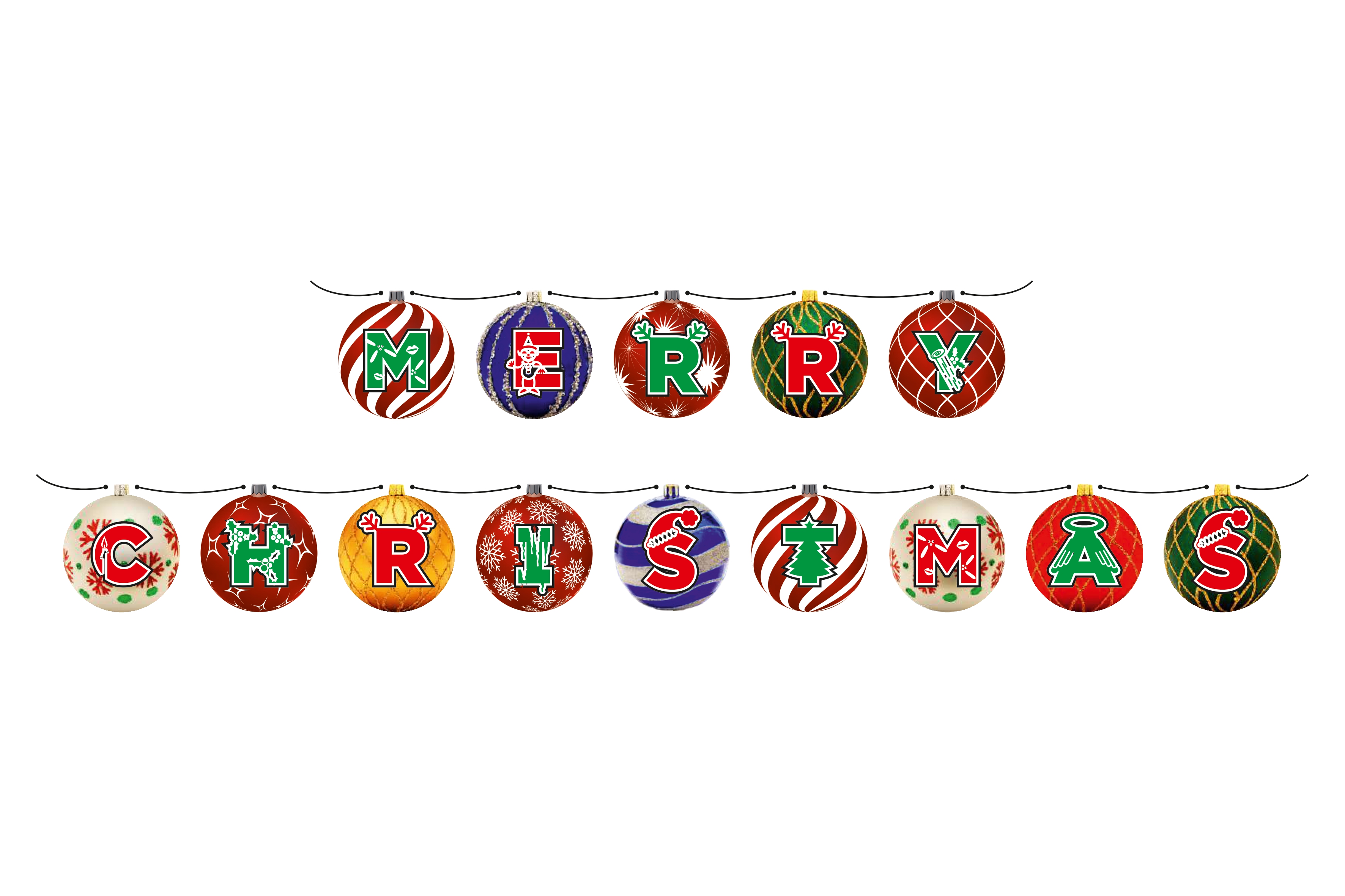 Merry Christmas Ball - Banner - (RU-CM004)