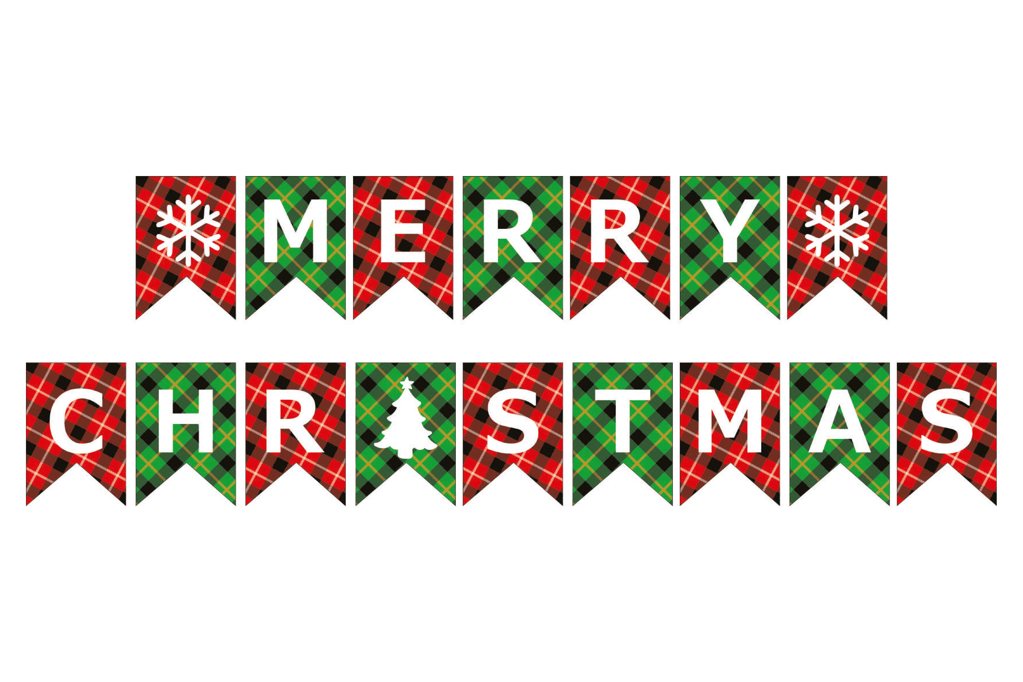 Merry Christmas Checks - Banner - (RU-CM001)