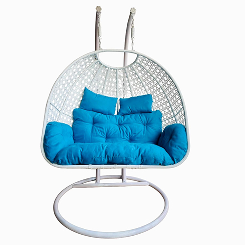 Blue Color Outdoor Double Seater Swing