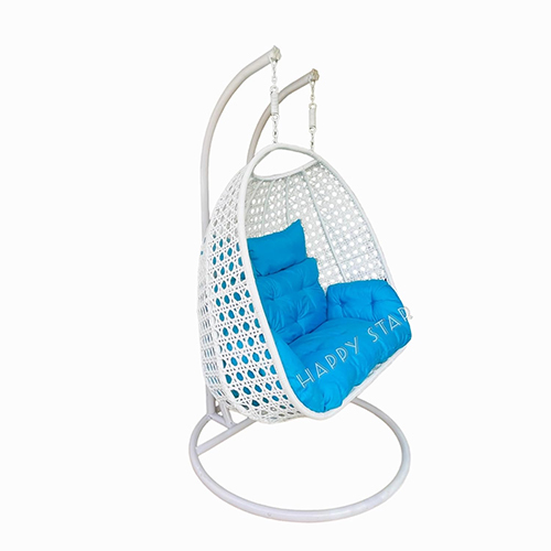 Blue Color Outdoor Double Seater Swing