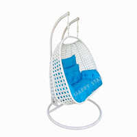 Blue Color Outdoor Double Seater Swing