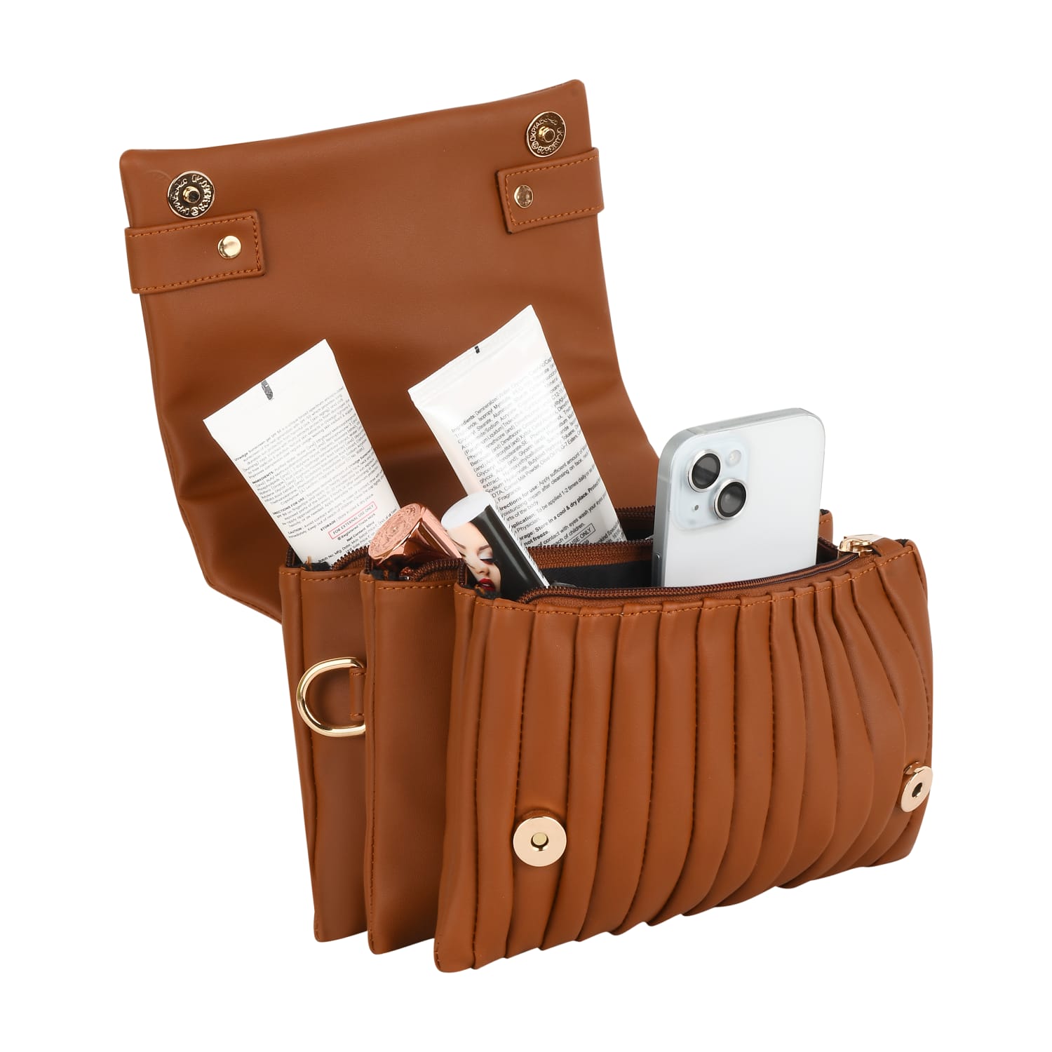 SENTINEL Striped Brown Women Sling Bag