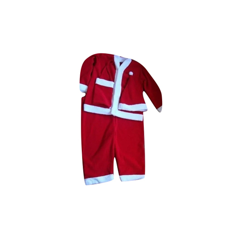 Velvet Santa Dress For Kids