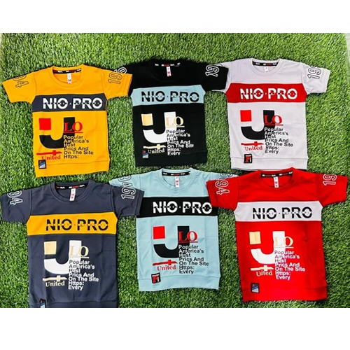 Kids Tencel Casual Wear Printed T Shirt