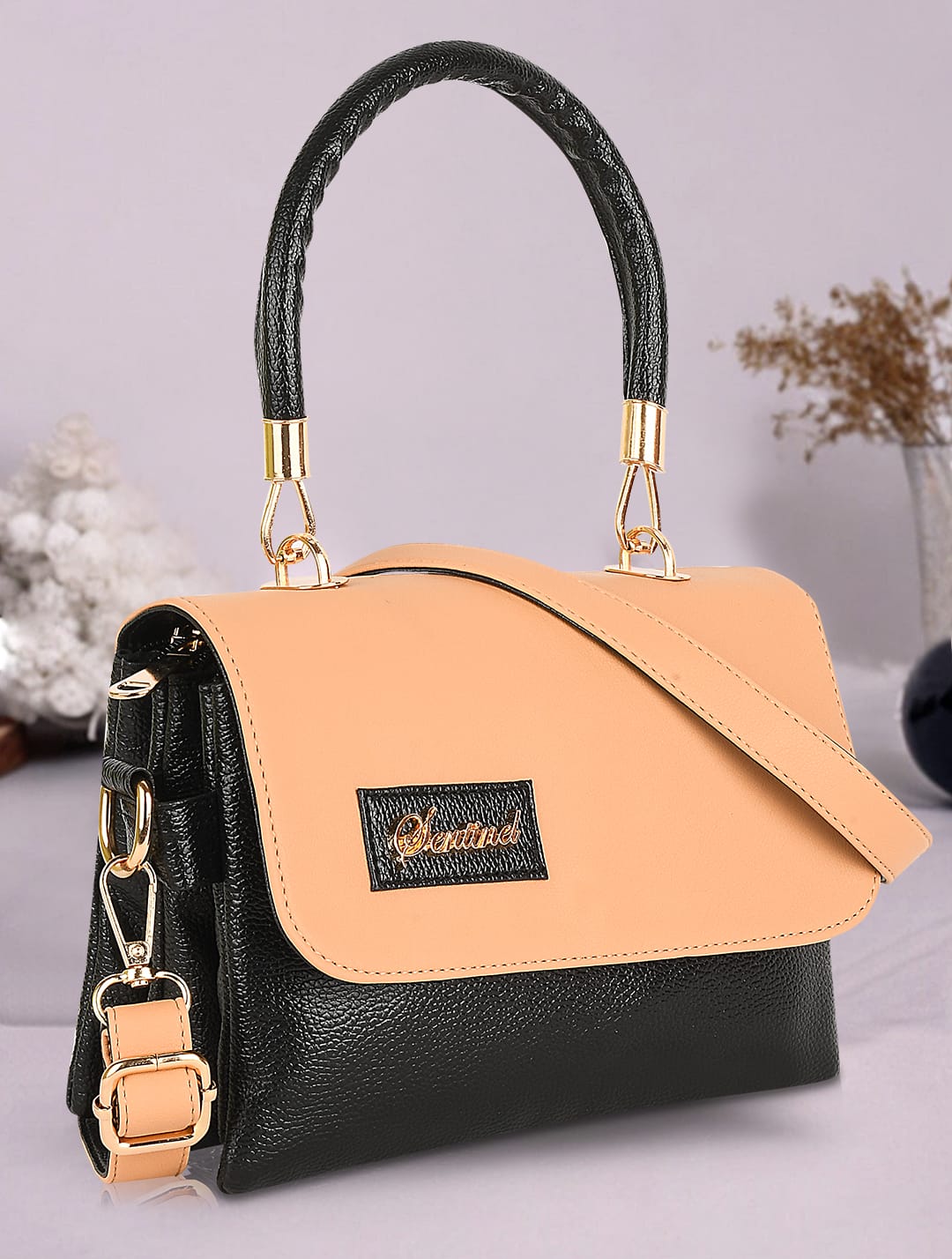SENTINEL Top Handle Partition Women Sling Bag