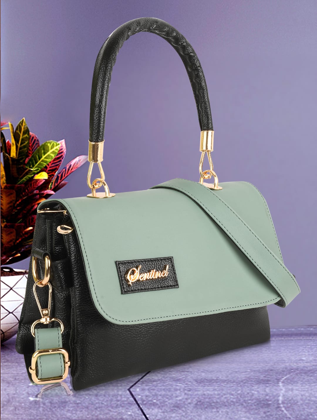 SENTINEL Top Handle Partition Women Sling Bag