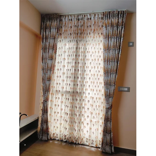 Decorative Window Curtains - High-Quality Cotton, Various Sizes | Elegant Printed Patterns, Easy to Clean, Ideal for Home or Business