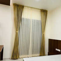 Polyester Bedroom Curtain - Color: White(base)
