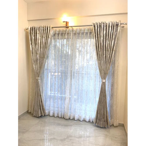 Polyester Curtain Fabric - Color: White