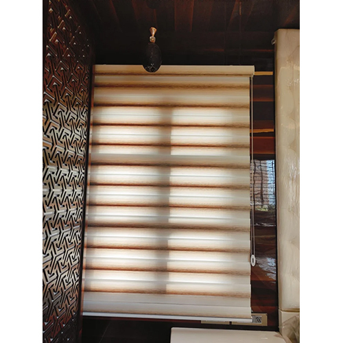 Zebra Window Blinds - Color: Brown