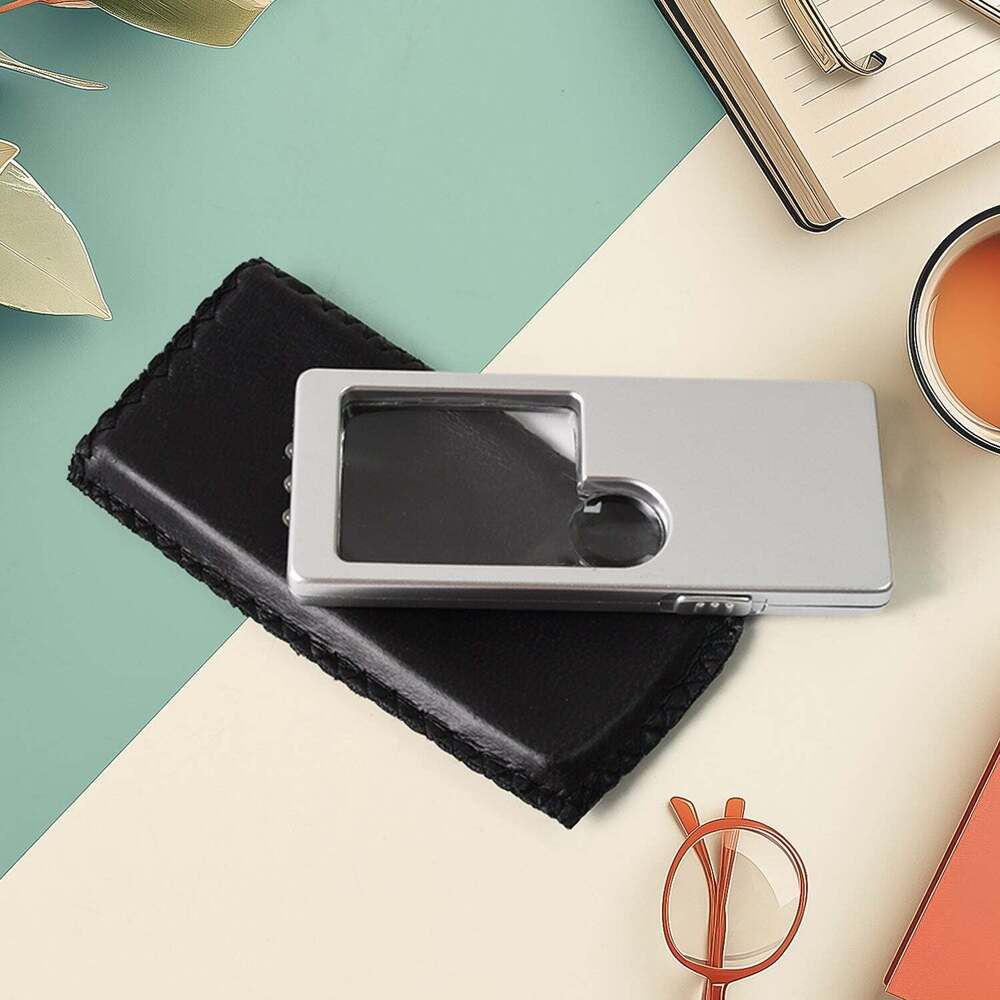 Magnifying Glass With Light, 3x 10x Pocket Magnifiers