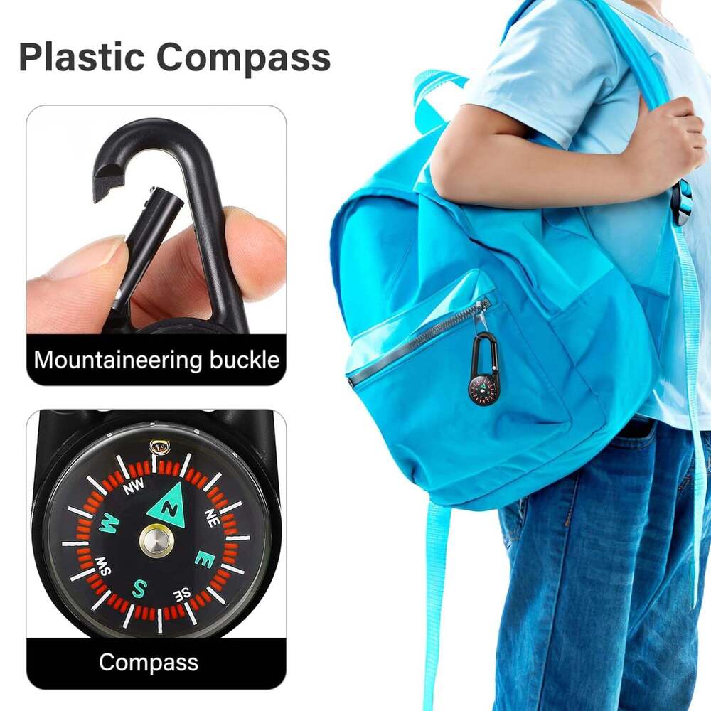 Clip Snap Hook Mini Compasss