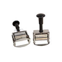 Hand Stamping Date Printing Machine - Color: Black