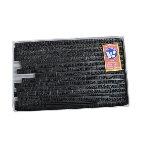 Batch Coding Rubber Stereo Set Small Narrow Groove