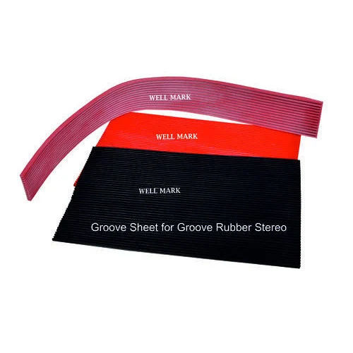 Rubber Groove Sheet For Stamping - Color: Various Available