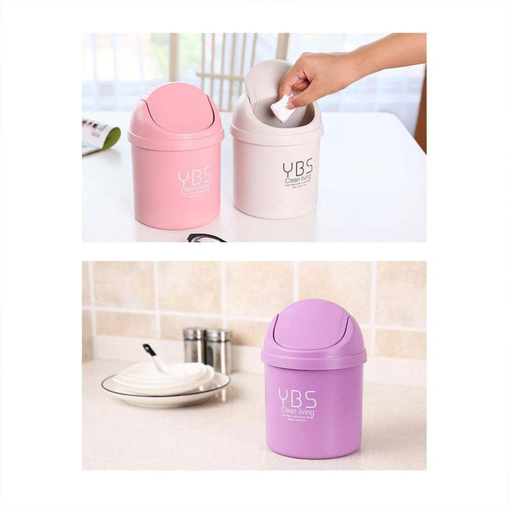 Mini Trash Can With Lid Small Tiny Trash Bins