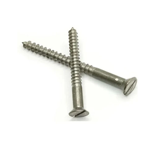 4Mm Ms Wood Screw - Color: Silver