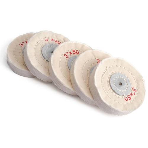 Cloth Buffing Polishing Wheel - Color: White