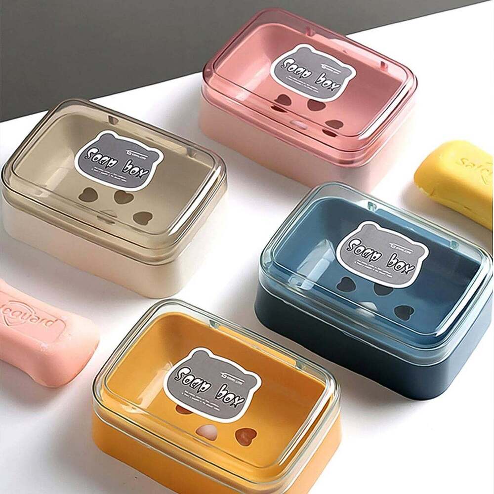Portable Plastic Self Draining Soap Holders