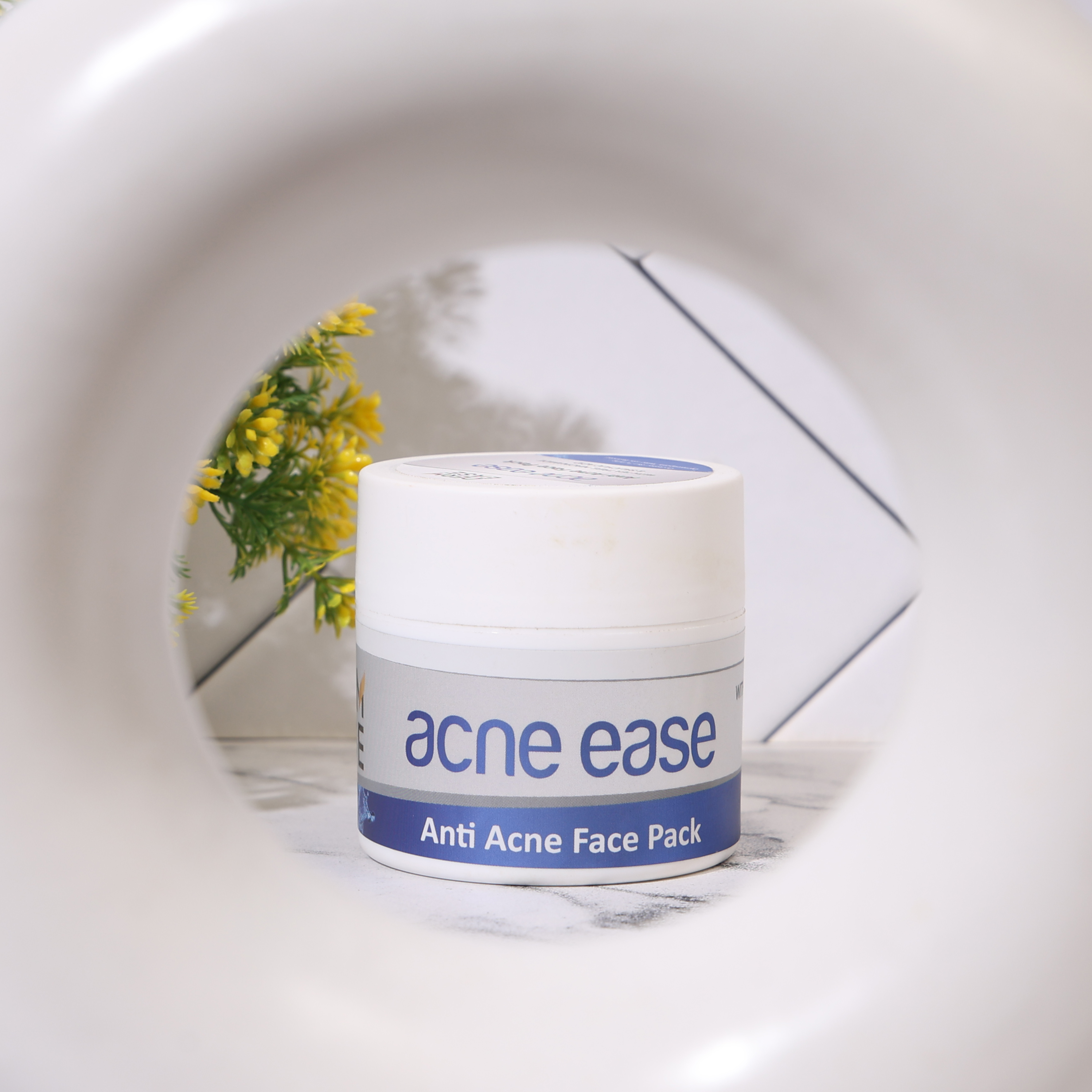Derm Ease Anti Acne Face Pack - Cream Form, All Skin Types | Natural Extracts, Salicylic Acid, Hydration, & Oil Control For Clear Skin