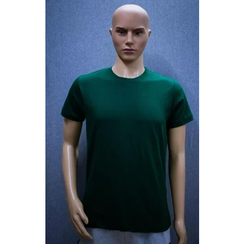 Men Half Sleeve Corporate T-Shirt - Cotton Blend, Various Sizes, Green Color | O-Neck Collar, Short Sleeves, Perfect for Business Casual