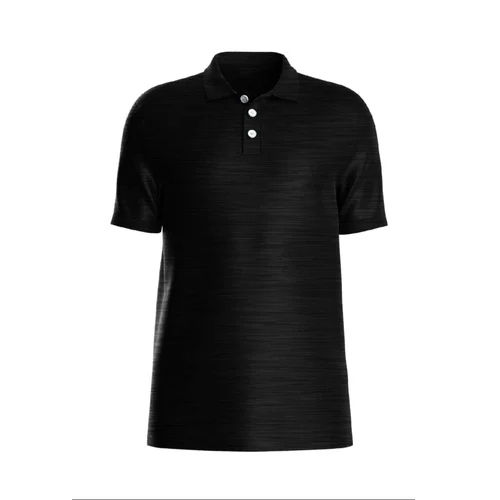 Mens Black Polo T-Shirt - Gender: Male