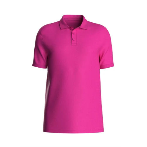 Mens Pink Polo T-Shirt - Gender: Male