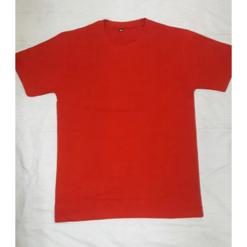 Red Cotton T-Shirts - Gender: Male