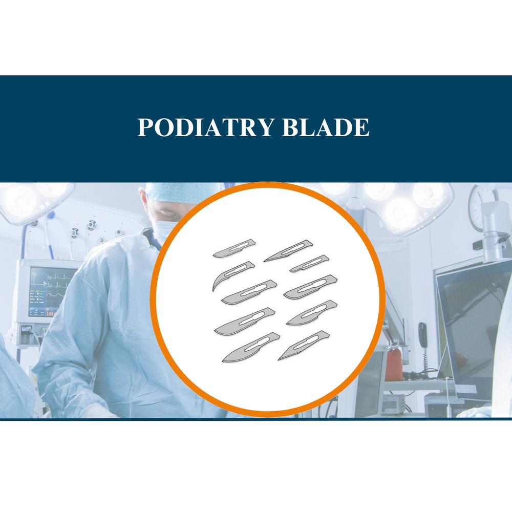 Podiatry Blade - Stainless Steel, Silver-Grey Finish | Designed for Reconstruction Surgery, Sterilized for Clinical and Hospital Use