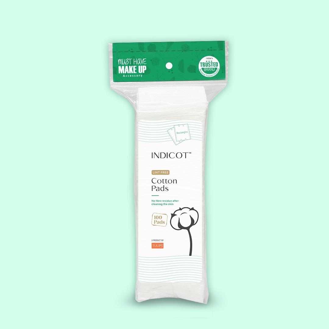 INDICOT Rectangle Cotton Pad 100s Pcs