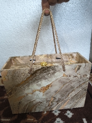 MDF Dry Fruit Boxes - 10" x 5" x 3.5", Square Shape, Glossy Lamination Finish, Special Effects Printing for Gifting Purposes