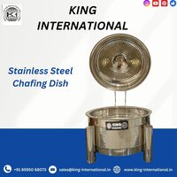 Silver Colour Essential Stainless Steel Chafing Dishes - High-quality 18/10 Grade, 4-8 Quarts Capacity | Elegant Buffet Food Warmers, Rust-resistant Serveware