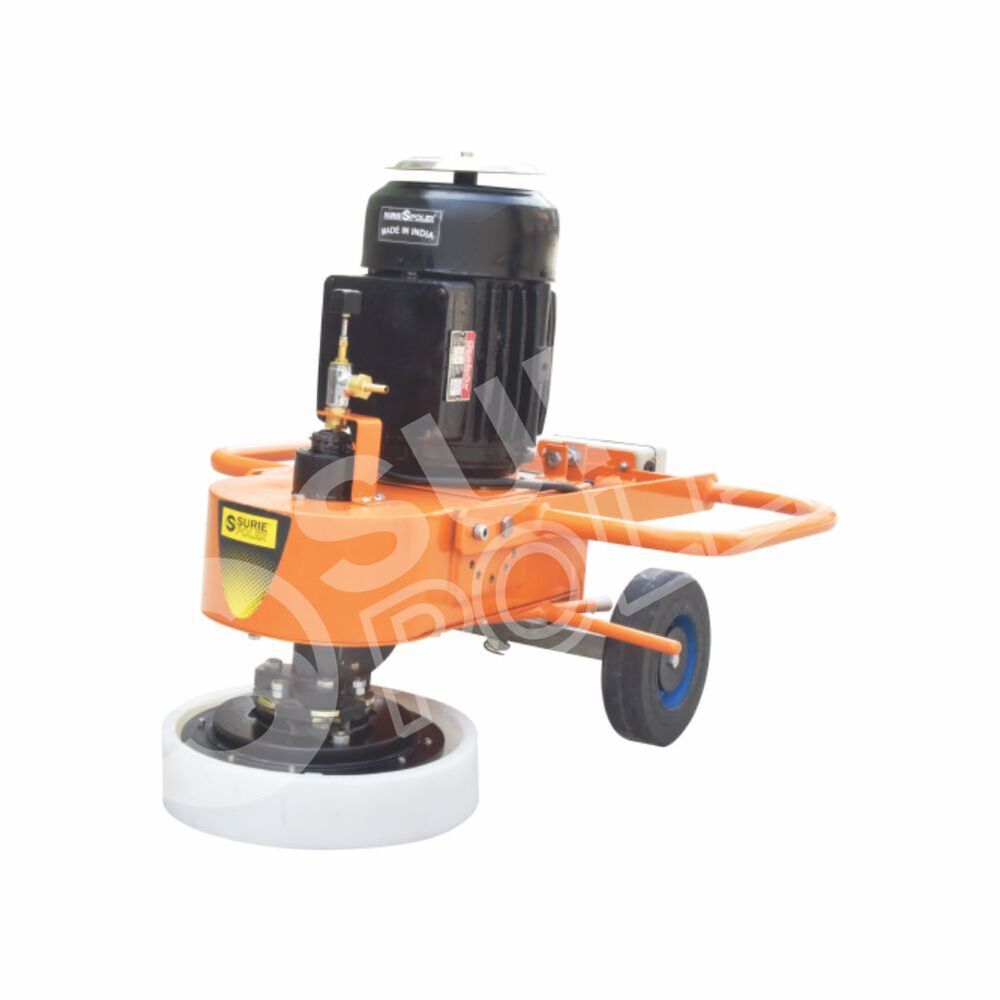 Portable Slab Polisher - 850x480x800mm Yellow Finish | Manual Operation 65kg Weight 0-400 Rpm