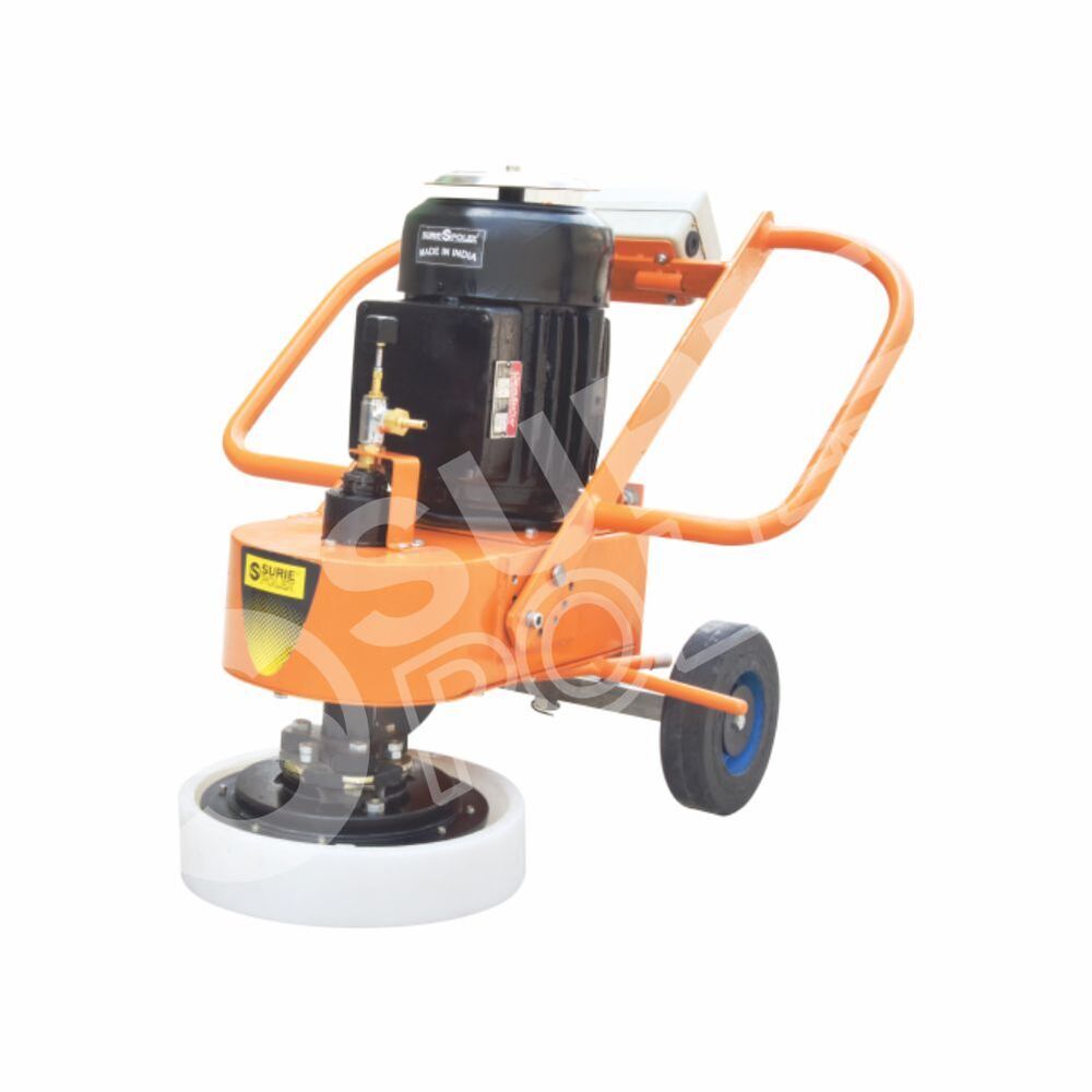 Portable Slab Polisher - 850x480x800mm Yellow Finish | Manual Operation 65kg Weight 0-400 Rpm