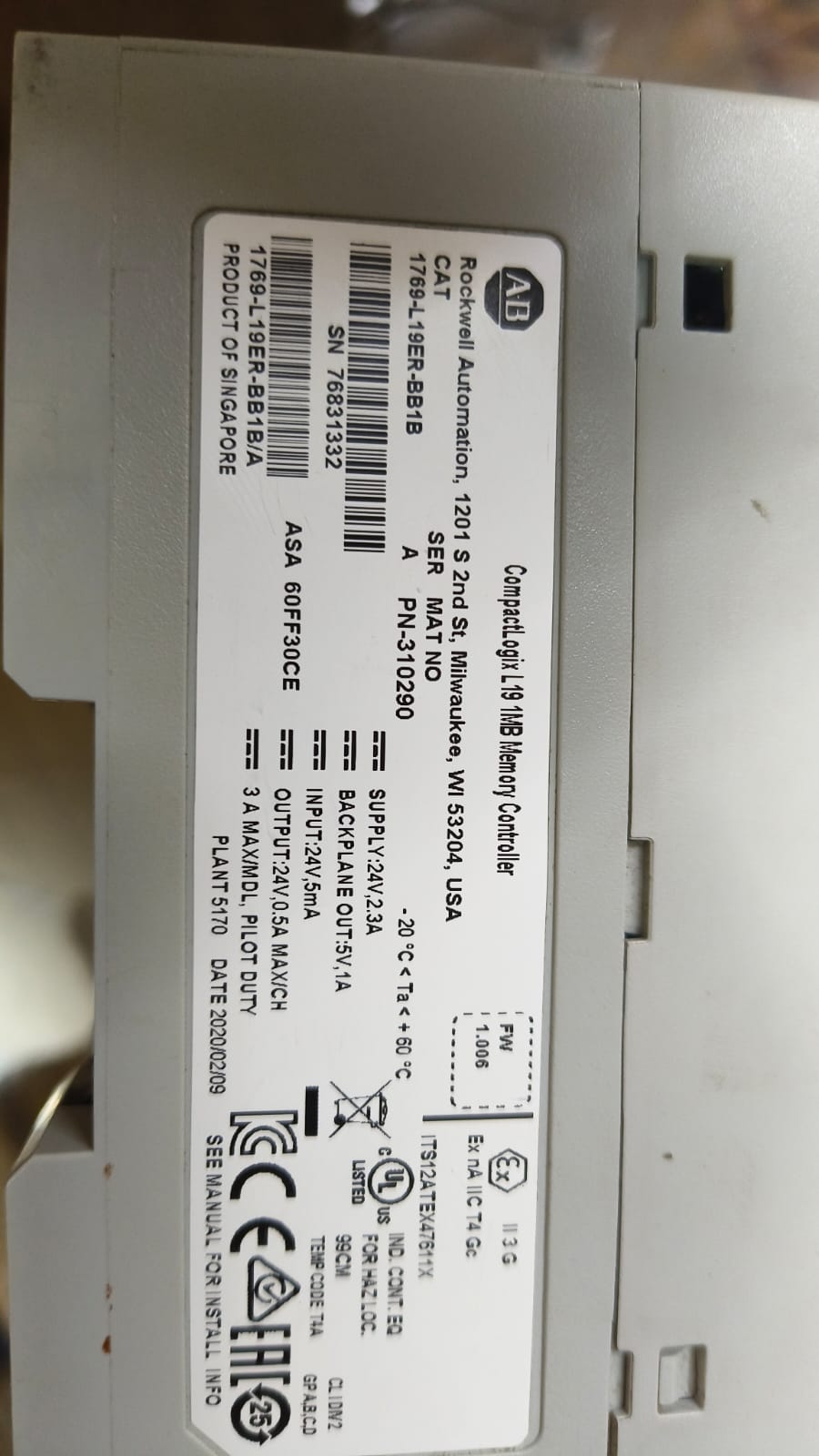 Allen-Bradley  CPU Drive