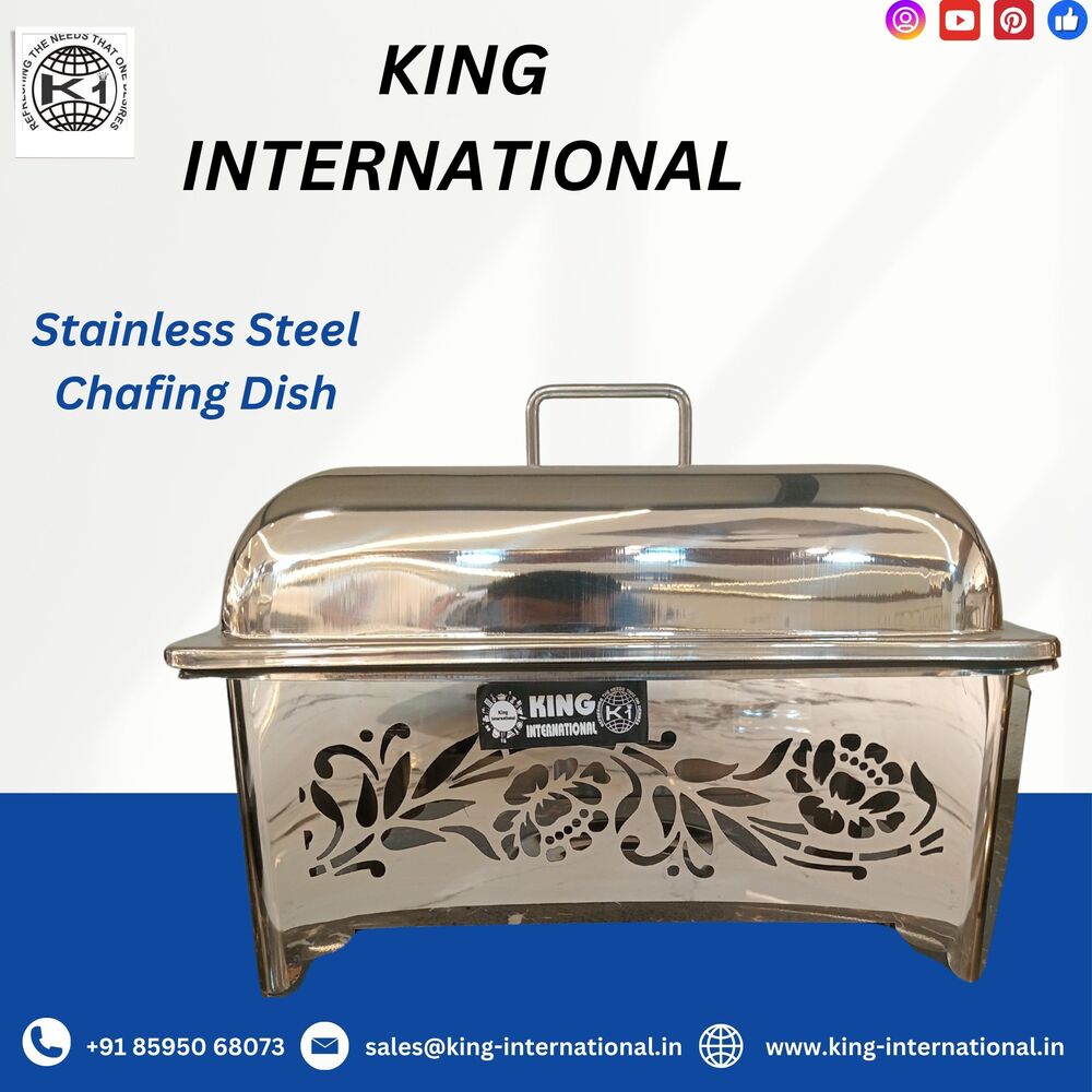 Stylish Buffet Warmer Chafing Dish - Color: Golden