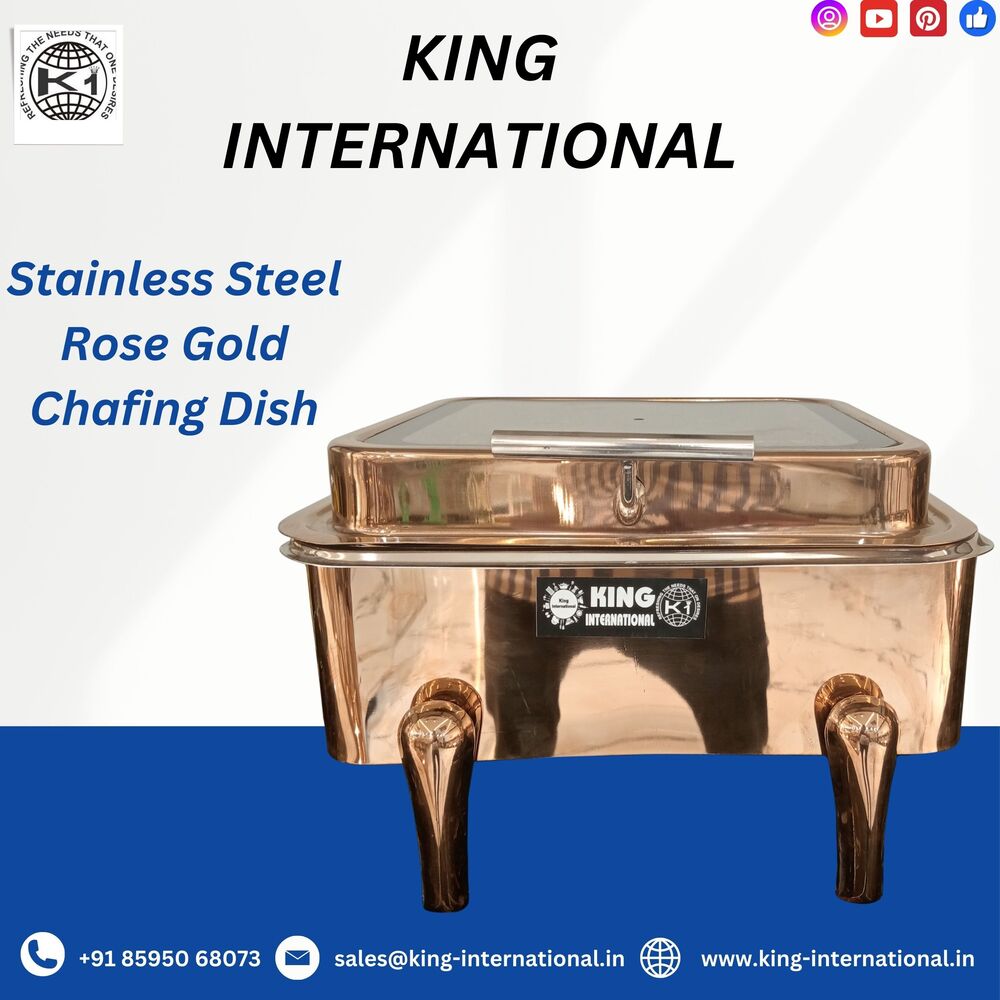 Stylish Buffet Warmer Chafing Dish - Color: Golden