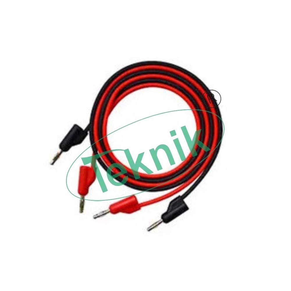 Single Banana Cords - Pvc Insulated, 50cm Length, Red Color | Compatible With 4mm Sockets, General Lab Equipment Application
