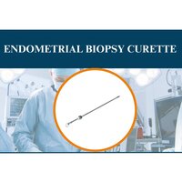 Endometrial Biopsy Curette - Stainless Steel, Standard Size | Sharp Blade For Efficient Tissue Collection, Polished Finish, Reusable Surgical Instrument