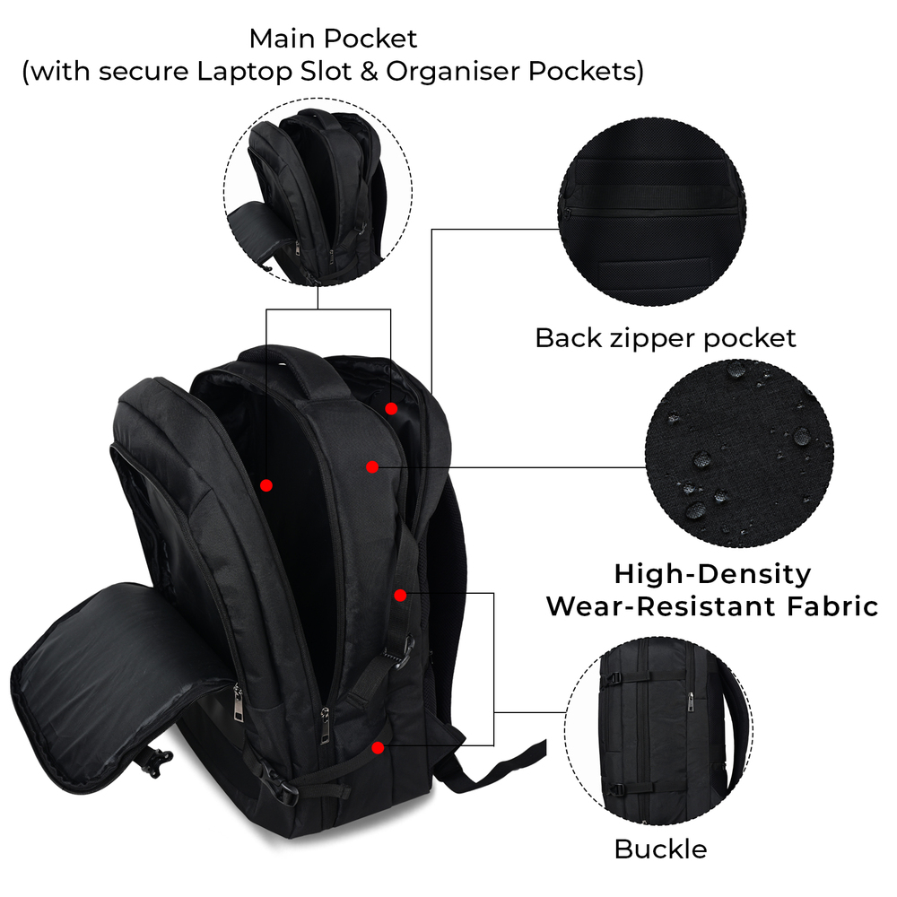 Anti Theft 15.6 Inch Smart Tech Backpack With Usb Charging And Waterproof Fabric
