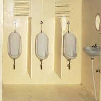 Frp Urinal Cabin - Frp Roof And Wall, Upvc Floor | White Color, Easy To Clean, Durable For High-traffic Areas