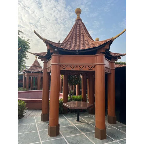 Outdoor Frp Gazebo - Color: Brown