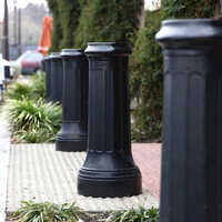 Frp Black Pole - Standard Size, High-quality Frp Material, Powder Coated Finish | Durable, Weather-resistant, Sleek Appearance