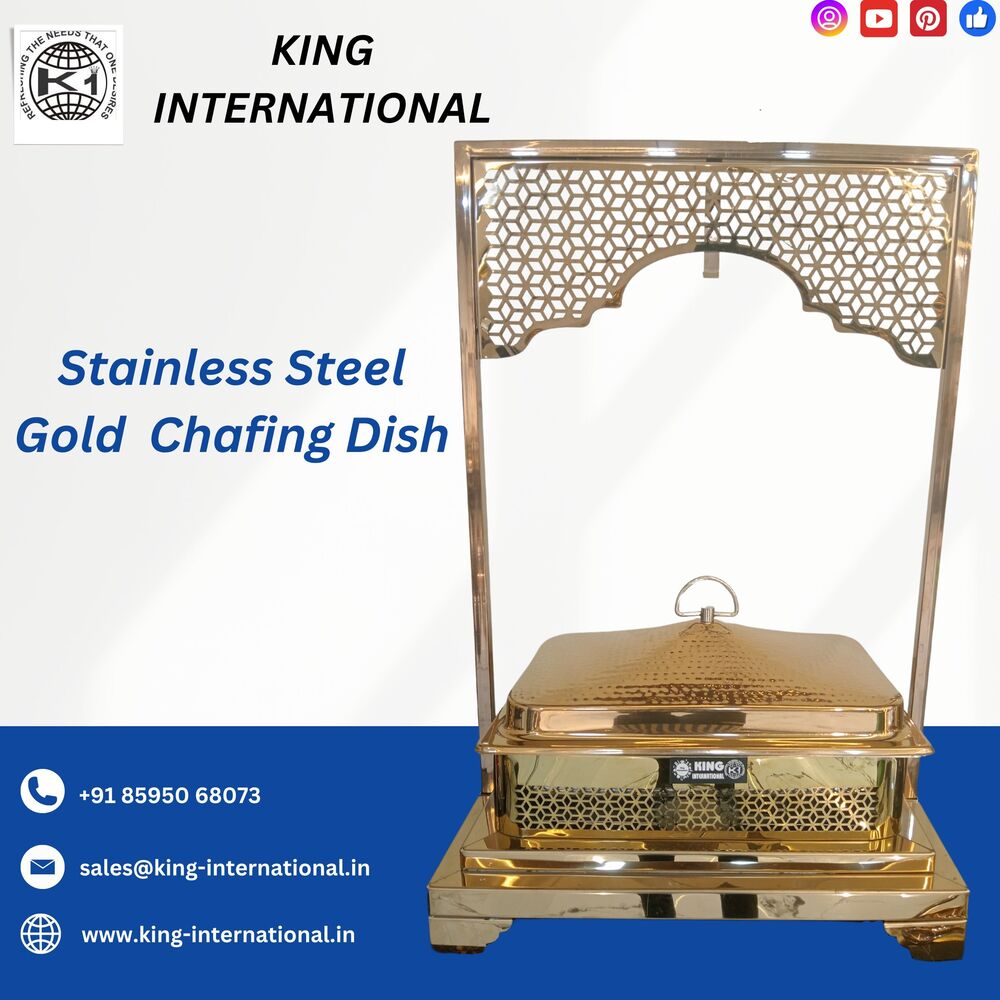 A modern Stainless Steel Chafing Dish