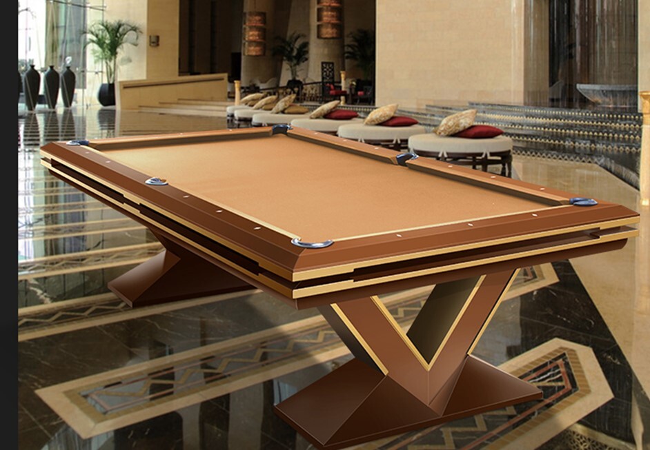 Leadsuper V Shape American Pool Table (4/8 & 4.5/9) - Designed For: All