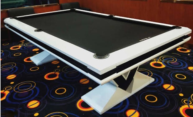 Leadsuper V Shape American Pool Table (4/8 & 4.5/9) - Designed For: All