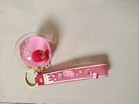 CherryBox Acrylic Cartoon Liquid Keychain For Bags, Car Key Hanging Cute Charms  Multi-Coloured
