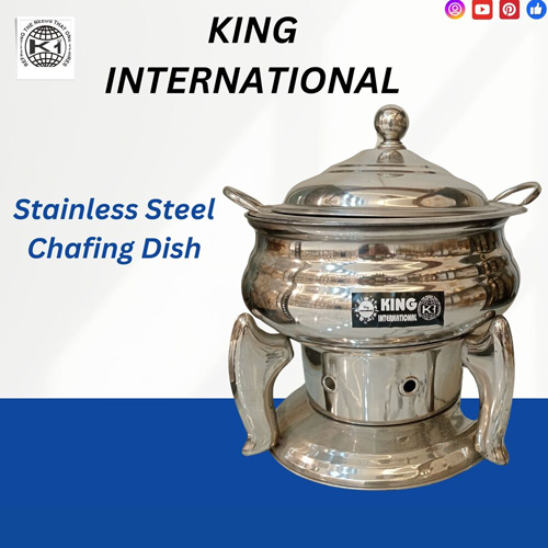 Gold Finish Stainless Steel Chafing Dish - 4-8 Quart Capacity | Elegant Buffet Presentation, Fuel & Electric Heating Compatible, Rust-Resistant