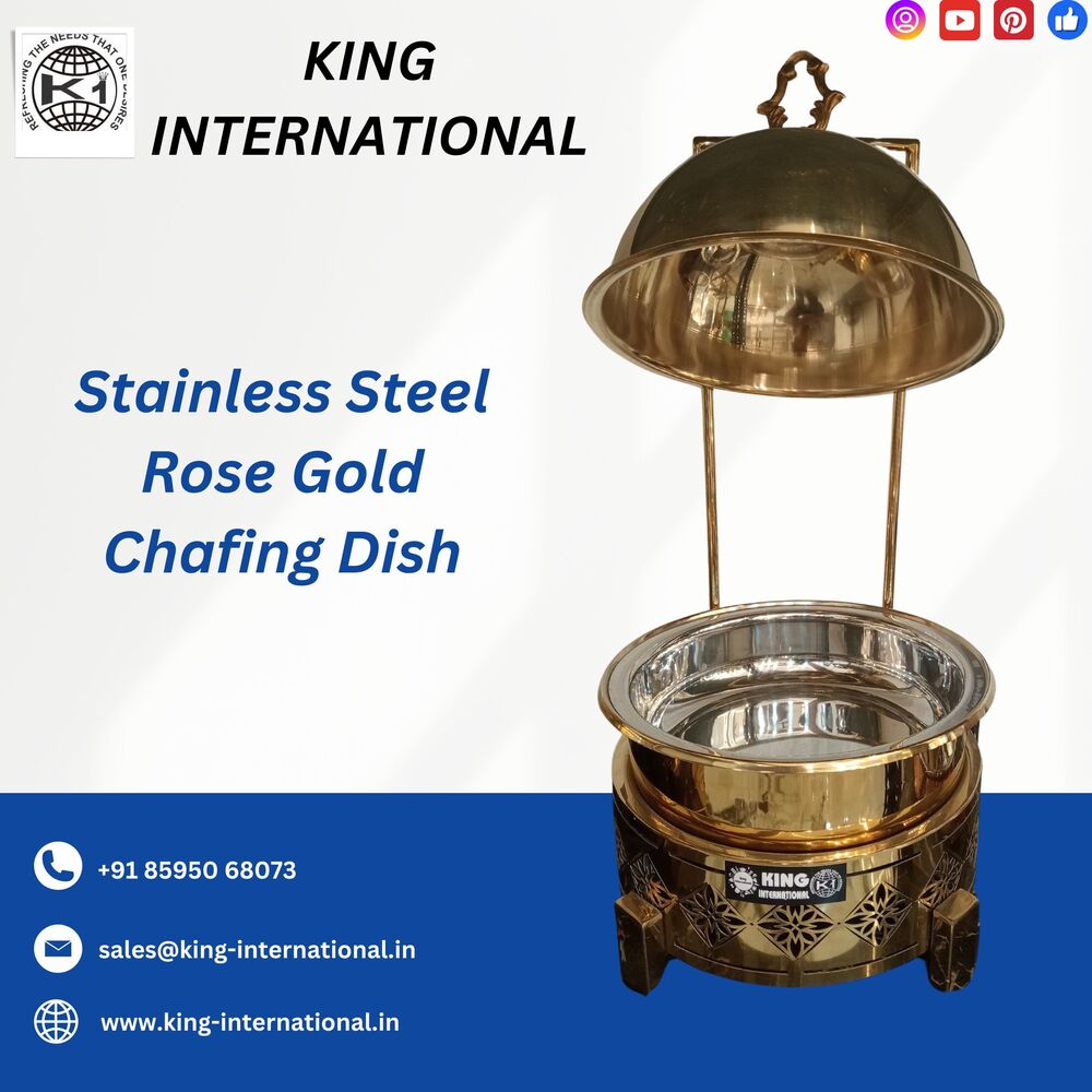 Gold Finish Stainless Steel Chafing Dish